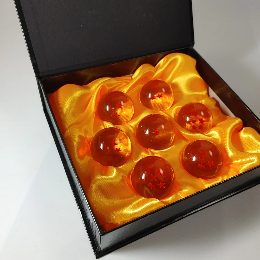 Anime DragonBall set of 7 Star Crystal Dragon Balls Collection Set with Gift Box - Picture 5 of 10